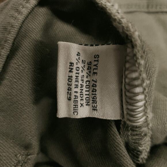 Caffe Marrakesh Capris Wmns 12 Green Khaki Stretch Knit Straight Fit Minimalist - Picture 5 of 8